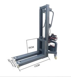 Equipo apilador de elevador eléctrico de carga automática portátil de 300kg para manipulación de materiales accesorios de montacargas - Product Image 1