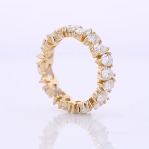 Custom Pear Shape Pave Moissanite <b>Ring</b> Band Fine Jewelry 10k 14k Gold Engagement <b>Ring</b> for Women Men - Product Image 1