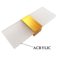 Applique Murale LED Intérieure Moderne 6W, Angle Droit Acrylique, pour Salon, Couloir, Escalier, Décoration de Maison, Lumière Luxe Intérieur