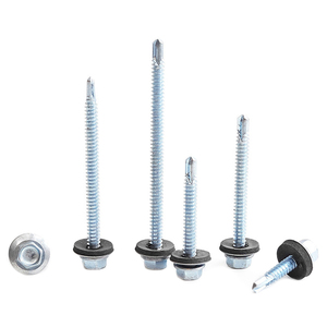 <span class=keywords><strong>Viti</strong></span> autoforanti a testa esagonale con rondella DIN7504K, zincate, con rondella in EPDM, M4.2-M6.3, metriche, in acciaio zincato, impermeabili per coperture - Product Image 5