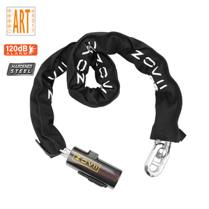 Diseño de alta seguridad 120db Cerradura de <span class=keywords><strong>cadena</strong></span> de alarma Acero al carbono 1200 Mm <span class=keywords><strong>Cadena</strong></span> larga Cerradura de <span class=keywords><strong>bicicleta</strong></span> Cerradura de <span class=keywords><strong>cadena</strong></span> a prueba de polvo <span class=keywords><strong>para</strong></span> <span class=keywords><strong>bicicleta</strong></span> - Product Image 2