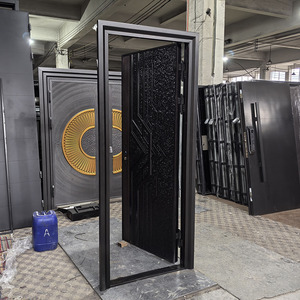 TECHTOP Indian-inspired Double <strong>Door</strong> Main Entrance Iron Security Home Gate <strong>Pooja</strong> Room Living Room Swing Open Style Lock Hardware - Product Image 3