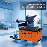 Batería Prismática LFP de 51.2V 150AH para Scooter de Movilidad, Batería Ligera con Carga Equilibrada para Silla de Ruedas Ligera, con Certificación CE