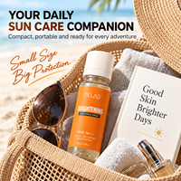 Vente en gros de crème hydratante pour le visage, éclaircissante, légère, soin de la peau, haute qualité, crème solaire personnalisée pour peau de verre, SPF 50, spray
