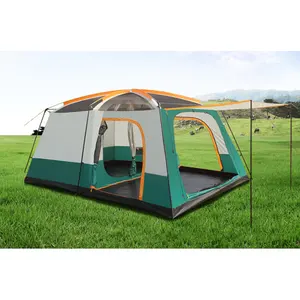 自然徒步帐篷5-8人双层帐篷野营户外可折叠家庭徒步旅行大型豪华帐篷