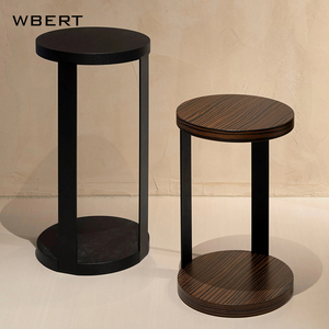 Mesa auxiliar de madera de lujo con luz nórdica WBERT, estilo C, estilo Ins, diseño moderno Simple, comedor, pequeña mesa de centro de esquina estrecha - Product Image 6