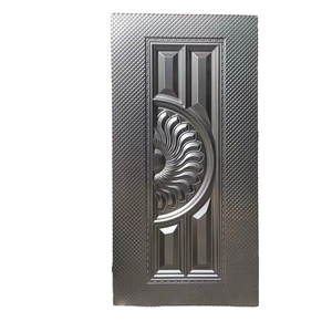 Numéro de maison moderne extérieur en fer pour villa, avec revêtement de porte en métal et design en tôle estampée - Product Image 1