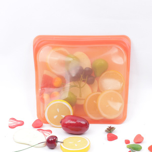 Lot de 3 sacs de conservation alimentaire réutilisables en silicone avec fermeture éclair – Nouveauté en gros - Product Image 1