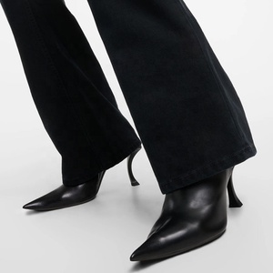 New Custom Slim Heels Shoes Women Pointy Toe Ankle <b>Boots</b> High-Heeled Dress Stiletto Side Zipper Short - Product Image 1