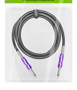 <span class=keywords><strong>Cable</strong></span> de Instrumento TRS de 1/4 de Pulgada, <span class=keywords><strong>Cable</strong></span> de <span class=keywords><strong>Guitarra</strong></span> y Bajo de 6.35mm, Conector Macho de 6.3mm, Línea de Audio Estéreo Balanceada <span class=keywords><strong>para</strong></span> <span class=keywords><strong>Guitarra</strong></span> Eléctrica - Product Image 4