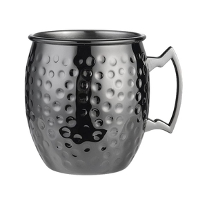 Mugs Moscow Mule en acier inoxydable martelé, plaqué noir gunmetal, 12oz, 16oz, 18oz, prix usine, pour l'Allemagne Zhiguli <span class=keywords><strong>Bunker</strong></span> - Product Image 2