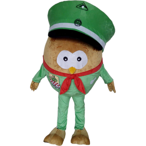 Personalizzato grande corpo verde gufo mascotte costumi verde gufo mascotte su misura per la vendita