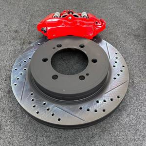 Nuovo Kit Freni ad Alte Prestazioni con Dischi Scanalati per Ruota Anteriore, Pinze a 6 Pistoni, Dischi da 355mm 380mm 420mm, Frenata Meccanica per Volkswagen POLO Bora - Product Image 2