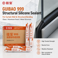 GUIBAO 999 Mastic silicone neutre pour vitrage structurel et murs rideaux 300ml 590ml