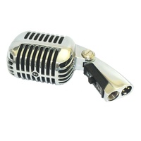 Mikrofon Vintage profesional mikrofon vokal Audio dengan elemen mikrofon dinamis