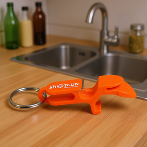 Porte-clés Db Shotgun Design, ouvre-bouteille orange, outil de cuisine multifonction, ouvre-bouteilles manuel, plastique, acier inoxydable - Product Image 2