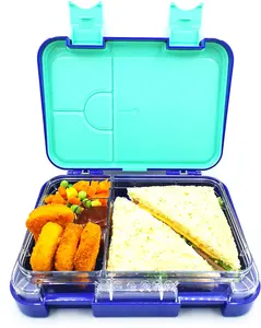 Custom Design Luchtdichte Glazen Kookgerei Set Voedsel Container Verse Doos Glaswerk Lunch Dozen Met Plastic Deksel