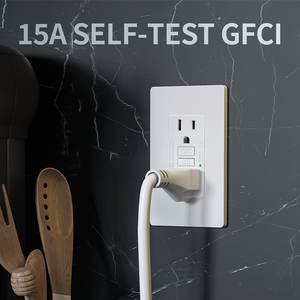 New ul tiêu chuẩn gfci ổ cắm 15 amp 125 V Điện tự kiểm tra tường ổ cắm nhà máy cung cấp điện gfci ổ cắm - Product Image 4