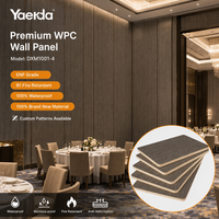 Panel Komposit Dinding Kayu Imitasi Interior 8mm Papan Plastik Kayu WPC Tahan Air Mudah Dipasang Dekorasi Lantai Eksterior Taman