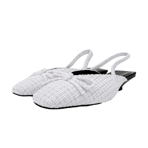 Luxury Customized Designer Women's Suede <b>Closed</b> <b>Toe</b> Solid Summer Autumn Fashion Mid <b>Heel</b> Comfort Sandals with PU Insole - Product Image 1