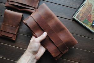 Etui en cuir véritable pour montres de voyage Pochette pour montres de luxe en cuir fait à la main Sac de rangement Organisateur pour hommes - Product Image 4