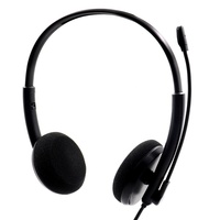 Penjualan terlaris layanan pelanggan murah kelas Online dengan mikrofon bisu profesional di telinga kabel bisnis Audio Call Center headphone U15