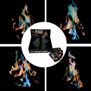 Pyroshine ma thuật ngọn lửa nhà sản xuất lửa màu thay đổi gói cho năm mới giáng sinh ma thuật lửa bột trong nhà hoặc ngoài trời sử dụng - Product Image 1