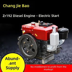 Moteur diesel monocylindre Changzhou 15/18/20 ch, refroidi par eau, modèle compact pour applications de tracteurs marins, démarrage électrique - Product Image 3
