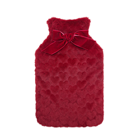 Bouteilles d'eau chaude en caoutchouc personnalisées de 2000 ml avec housse en peluche, vente en gros