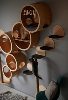 Meubles en bois pour animaux de compagnie Marchepieds muraux pour chat