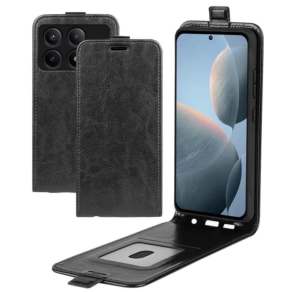 Funda de cuero con tapa vertical con tarjetero para Redmi K70E 5G para xiaomi poco X6 pro