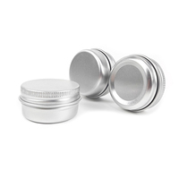 Pot en aluminium rond de 10 ml, 15 ml, 20 ml, boîte en aluminium, boîte de conserve pour bonbons à la menthe, petit récipient en métal avec couvercle pour l'emballage de crème