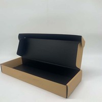 Scatola di spedizione personalizzata del bollettino dell'imballaggio della tastiera di carta ondulata di stampa nera promozionale