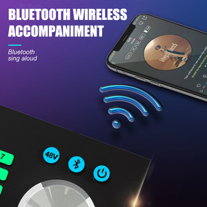 A2 Professionelles 12-Stunden-Audio-Interface Soundkarte mit USB 48V 3,5mm Stimmwandler für Live-Streaming und YouTube-Aufnahmen - Product Image 2