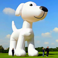 Perro inflable de dibujos animados, perro inflable de Hip Hop para publicidad, decoración de calle