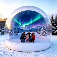 Grande boule de neige gonflable de Noël pour l'extérieur, boule de neige de taille humaine pour la cour, usage commercial