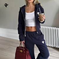 Collection Automne 2026 : Ensemble Survêtement Tendance Femme Personnalisé – Tenue Décontractée Streetwear 2 Pièces : Sweat à Capuche Zippé et Pantalon de Survêtement