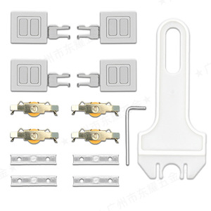 Roulettes pour porte coulissante en verre, roulement de précision en nylon, roulement fluide, design moderne pour vitrine et comptoir de téléphonie mobile - Product Image 2