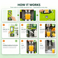 Melkshake Koffie Eiwitpoeder Melk Slimme Winkel Smoothie Machine Fabrikant Automatische Diepvries Fruit Yoghurt