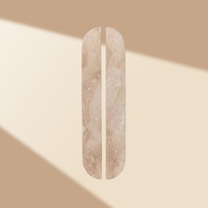 XWS Wholesale Stone <strong>White</strong> Marble Half Moon Cabinet Handle Minimalist Geometric <strong>Drawer</strong> Pull for Wardrobe Furniture Handles <strong>Knobs</strong> - Product Image 5
