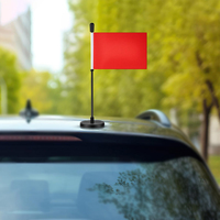 Drapeaux de voiture personnalisés, motifs nationaux américains, impression numérique, polyester, mât en fibre de verre, couleurs haute visibilité pour les événements