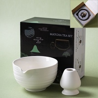 Coffret cadeau Matcha, style Japandi haut de gamme personnalisé, coffret Matcha noir 4 pièces, personnalisable