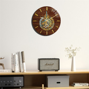 Horloge <span class=keywords><strong>murale</strong></span> à la mode pour femme musulmane, aïd, acrylique, ronde, décoration Vintage pour chambre à coucher, maison, facile à lire, rétro - Product Image 2