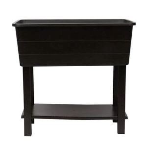 Lit de jardin surélevé <span class=keywords><strong>en</strong></span> <span class=keywords><strong>résine</strong></span> plastique prix d'usine pots de fleurs et jardinières avec pieds pour le jardinage <span class=keywords><strong>en</strong></span> plein air des herbes végétales - Product Image 1