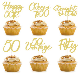 18th venta al por mayor 20th 30th 40th 50th 60th 70th 80th Wedding Anniversary cake toppers para fiesta <span class=keywords><strong>de</strong></span> cumpleaños - Product Image 6