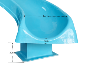 Scivolo Professionale in Vetroresina per Piscine Esterne Dawnsun DS02, Prodotto di Alta Qualità Realizzato a Mano in Cina - Product Image 4