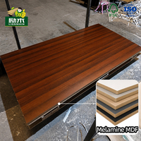 Melamin Kaplı MDF Levha 1220x2440mm Özelleştirilmiş Kalınlık E0 E1 Sınıfı Dekoratif Panel Mobilya ve İç Mekan Kullanımı İçin