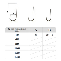 Kail Pancing TUOTUO LS-1223F Baja Karbon Tinggi Gagang Panjang Berduri Tangkai Lurus Mata Tunggal untuk Ikan Kod, Bass, Trout, Mackerel - Umpan Air Asin