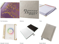 Agenda mensuel et hebdomadaire le plus vendu, carnet personnalisé imprimé en lin avec couverture rigide, papier offset, impression de livre de gratitude