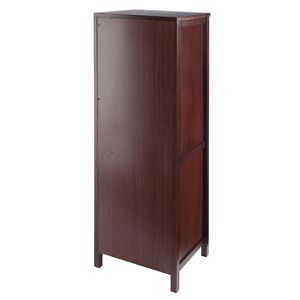 DB Brooke Walnut Jelly Armoire à 3 sections Casier à vin élégant avec solution de rangement - Product Image 6